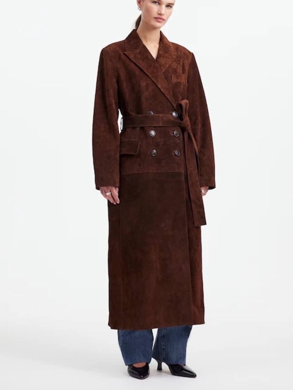 Alexa Chung x Madewell Suede Trench Coat - Picture 4 of 7